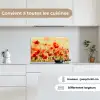 Klaprozen - Bloemen - Rood - Bloemenveld keuken achterwand spatscherm klein -sfeer4_FR