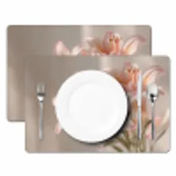 Lelies - Meeldraden - Roze - Wazig Placemat vinyl groot -zzsfeer2_Kitchenyeah-website