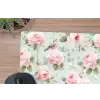 Rozen - Vogels - Pastel - Kleurrijk muismat rubber klein 262 -closeup
