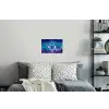 Eenhoorn - Sterrenhemel - Ster - Blauw Muursticker klein -slaapkamer