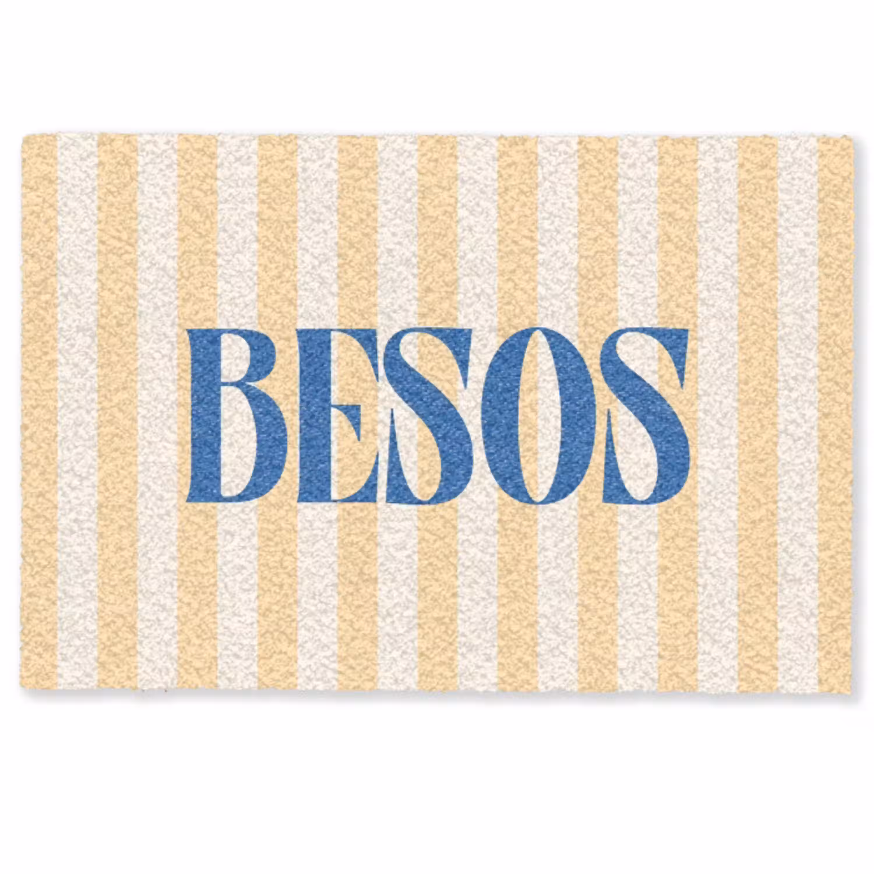 Blauw - Geel - Strepen - Besos Deurmat klein -zkaufland3d