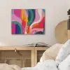 Vormen - Golvend - Abstract - Felroze PET vilt klein -sfeer3