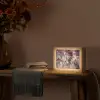 Goud - Marmer - Paars Light Box met kabel (Tafellamp) klein -sfeer4