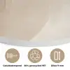 Retro - Geometrische lagen - Aardetinten Akoestische PET Vilt - Rond klein -closeup_NL