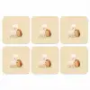 Alpaca - Egel - Bruin - Knuffelen onderzetter kurk middel -3d