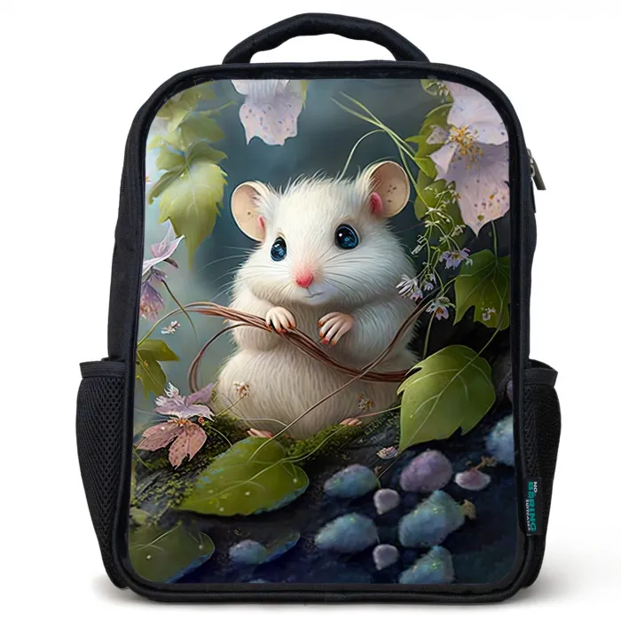 Muffin Muisje Rugzak - Zwart middel -3d