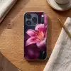 Roze - lelie - Dauwdruppels Telefoonhoesje iPhone 17 Pro klein -sfeer1