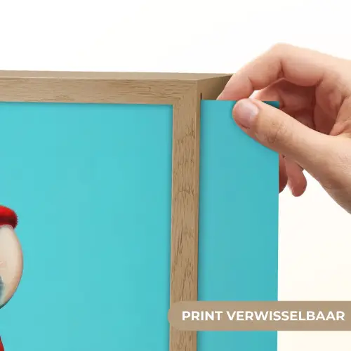 Ara - Koksmuts - Sokkel - Grappig Light Box met batterij (Wandlamp) middel -USP_websiteprintNL