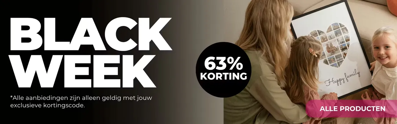 Black week. *Alle aanbiedingen zijn alleen geldig met jouw exclusieve kortingscode.