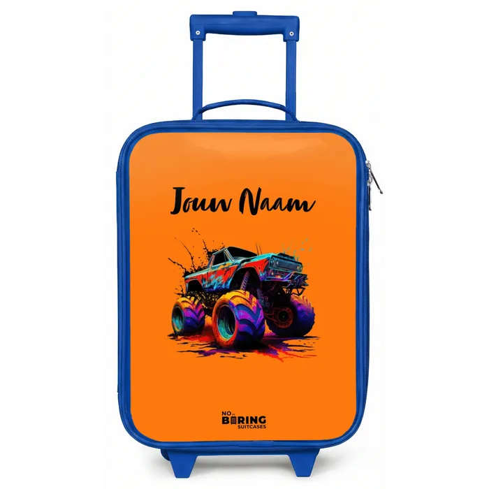Rainbow Wheels Kinderkoffer - Blauw klein -zz3dotto