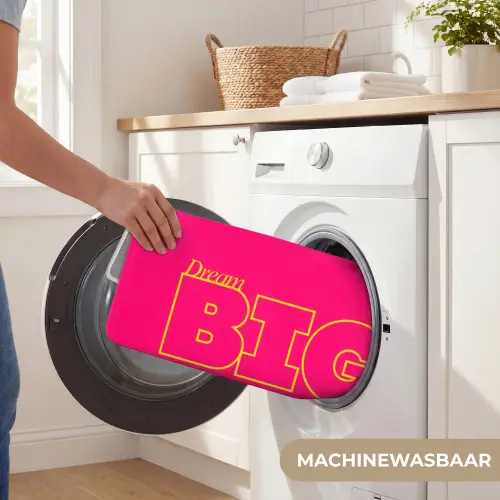 Minimalistisch - Roze - Dream big - Grafisch Badmat klein -USP_WasbaarNL