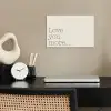 Minimalistisch - Love - Beige poster papier klein -sfeer1