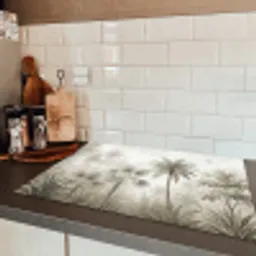 Jungle - Palmbomen - Natuur Inductie beschermer vinyl 3mm klein -sfeer3