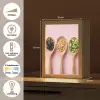 Ingrediënten - Lepels - Hout - Roze Light Box met kabel (Tafellamp) klein -USP_NL