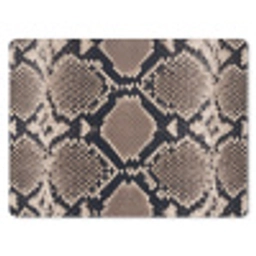 Slangenprint - Python - Bruin muismat rubber klein -3d