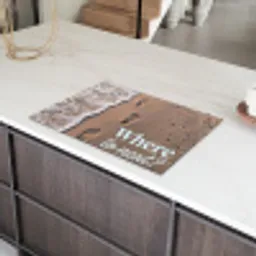 Where to next - Strand - Voetstappen Inductie beschermer vinyl 3mm klein -sfeer8