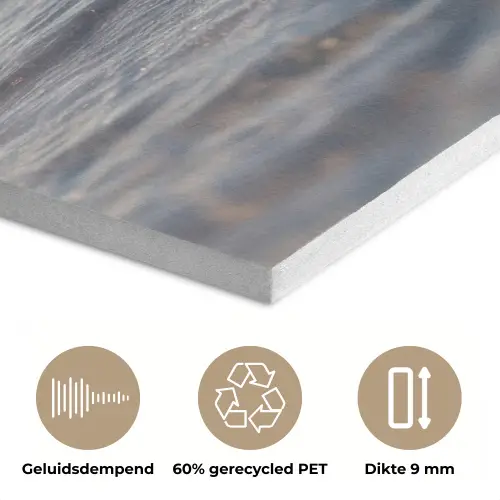 Glazenfles - Post - Zee - Zand PET vilt klein -closeup_NL