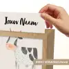 Koe - Boerderij dier - Dieren - Pastel kleuren Light Box met kabel (Kinderlampje) klein -USP_websiteprintNL