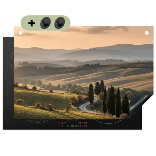 Toscaans - Landschap - Heuvels Inductie beschemer met haakjes klein -3d