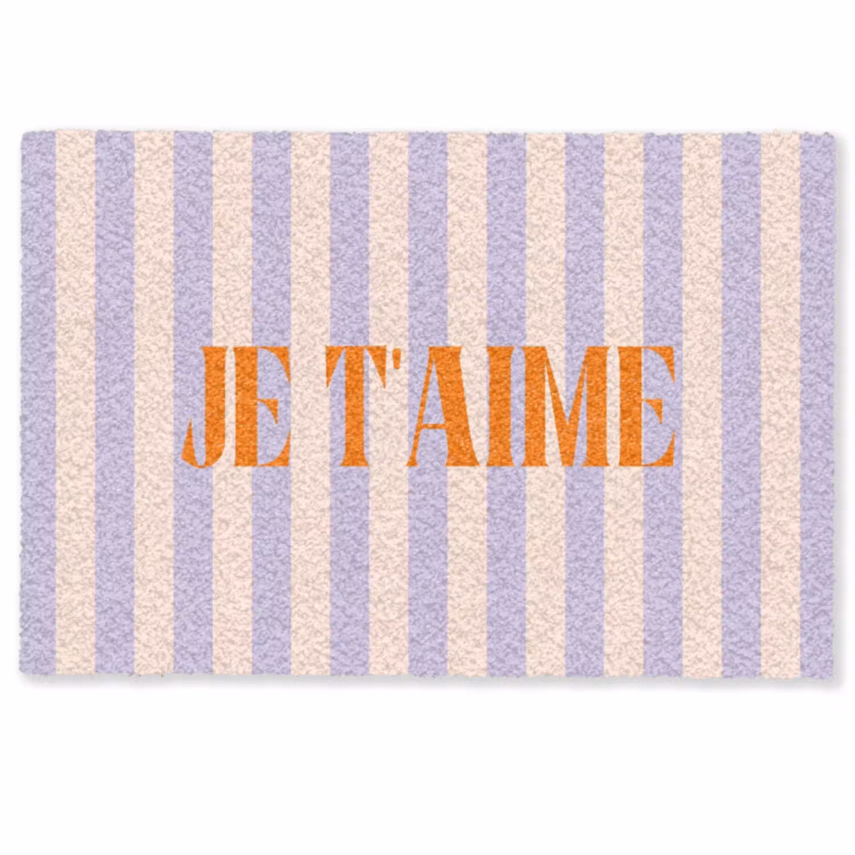 Lila - Oranje - Strepen - Je t'aime Deurmat klein -zkaufland3d