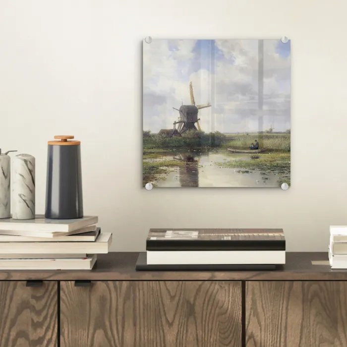 Molen - Willem Roelofs - Oude meesters - Kunst plexiglas 5mm klein -sfeer1