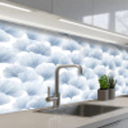 Waaier - Modern - Blauw keuken achterwand 2 middel 871 -3d_schuin