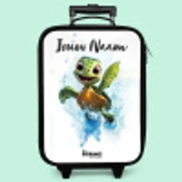 Schildpad - Water - Groen Kinderkoffer - Zwart klein -zzz_website3d_nbs2