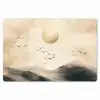 Landschap - Japandi - vogel Placemat vinyl groot -zzsfeer1_Kitchenyeah-website