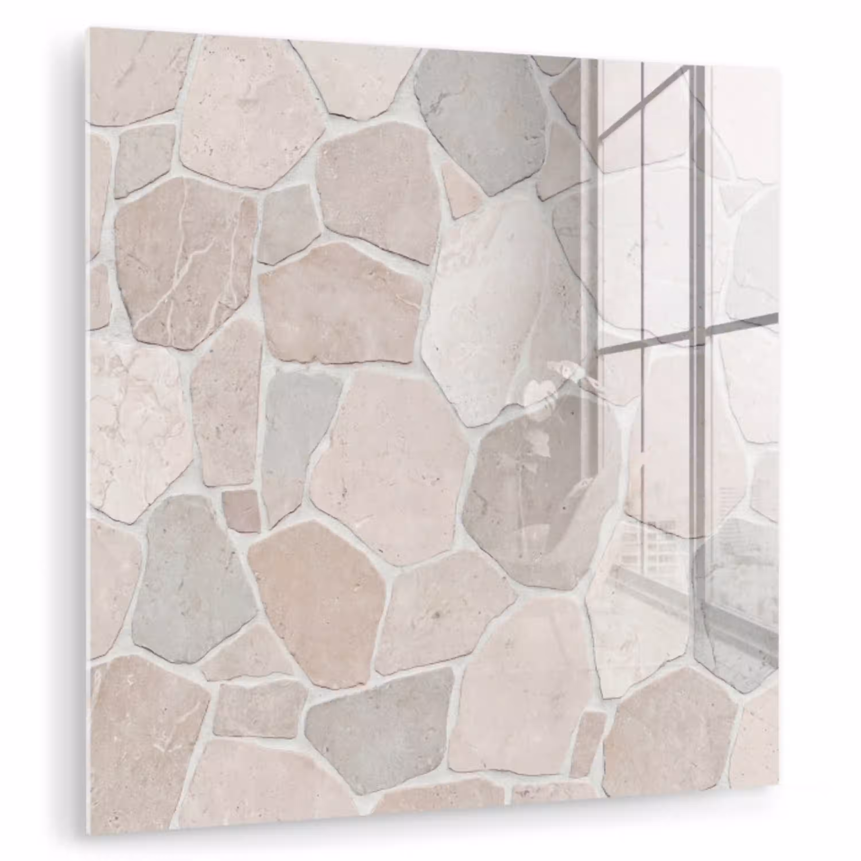 Steen - Patroon - Textuur - Beige plexiglas 5mm klein -zzzproduct_nieuw