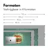 Hamburger - Illustratie - Sla - Kaas Muismat XXL klein -sfeer5