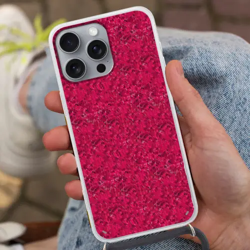 Vloeiend - Verf - Texturen - Rood Hoesje iPhone 16 Pro Max met koord klein 804 -sfeer3
