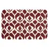 Rood - Druppelpatroon - Grafisch Badmat klein 997 -3d