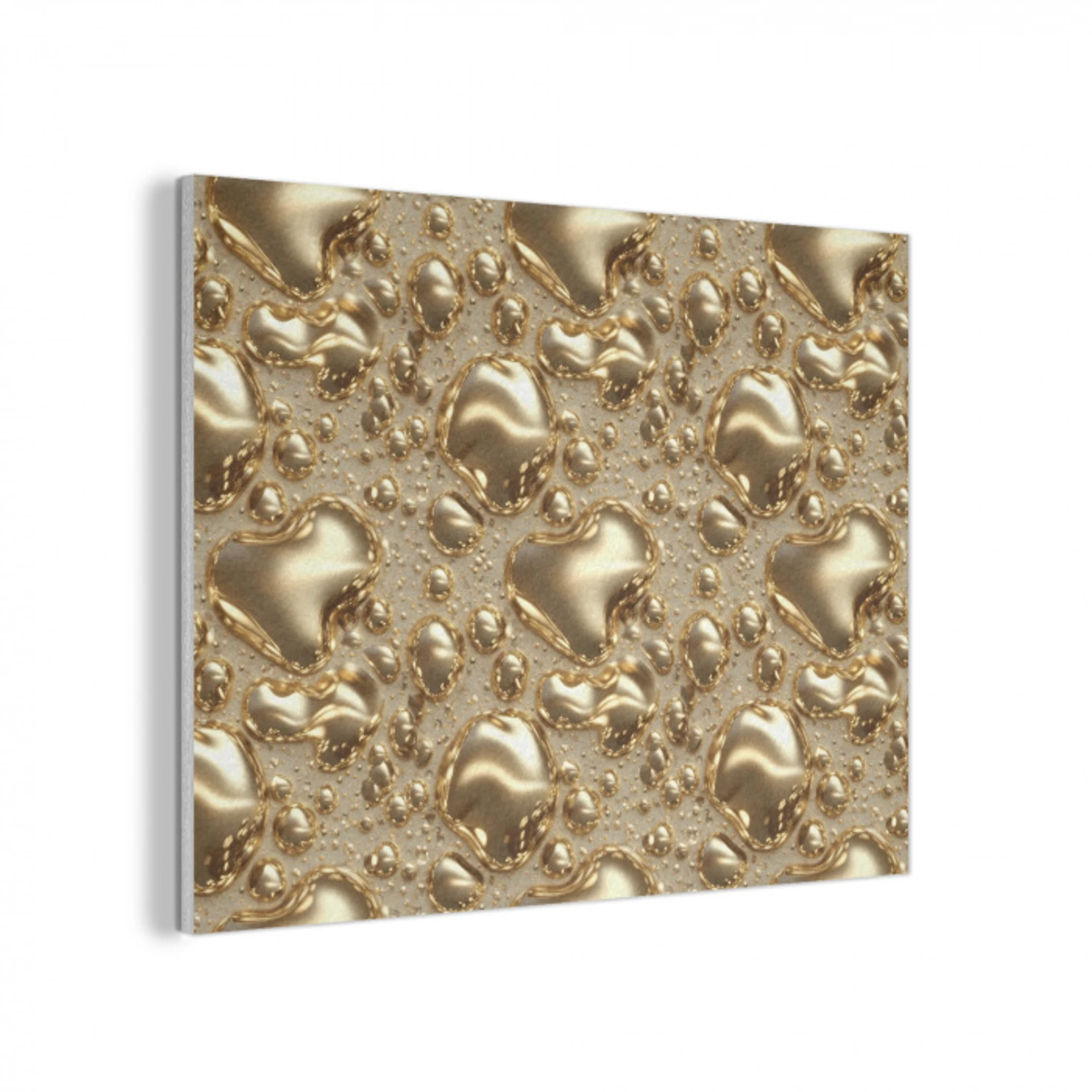 Druppels - Organisch - Goud PET vilt klein 837 -3d
