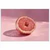 Grapefruit - Roze - Disco - Shiny poster papier klein -3d
