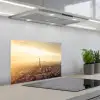 Parijs - Skyline - Zonsondergang - Steden keuken achterwand spatscherm klein -3d_schuin