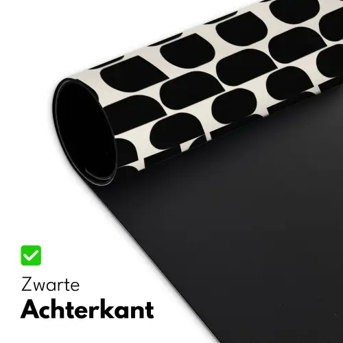 Modern - Patroon - Zwart Muismat XXL klein 681 -sfeer2