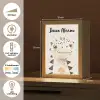 Dinosaurus - Pastel kleuren Light Box met kabel (Kinderlampje) klein -USP_NL