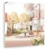 Dorpsplein - Fontein - Tulpen plexiglas 5mm klein -zzzproduct_nieuw