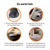 Brug - Kersenbomen - Wit Inductie beschermer vinyl 3mm klein -zzzzzzz-td-werking