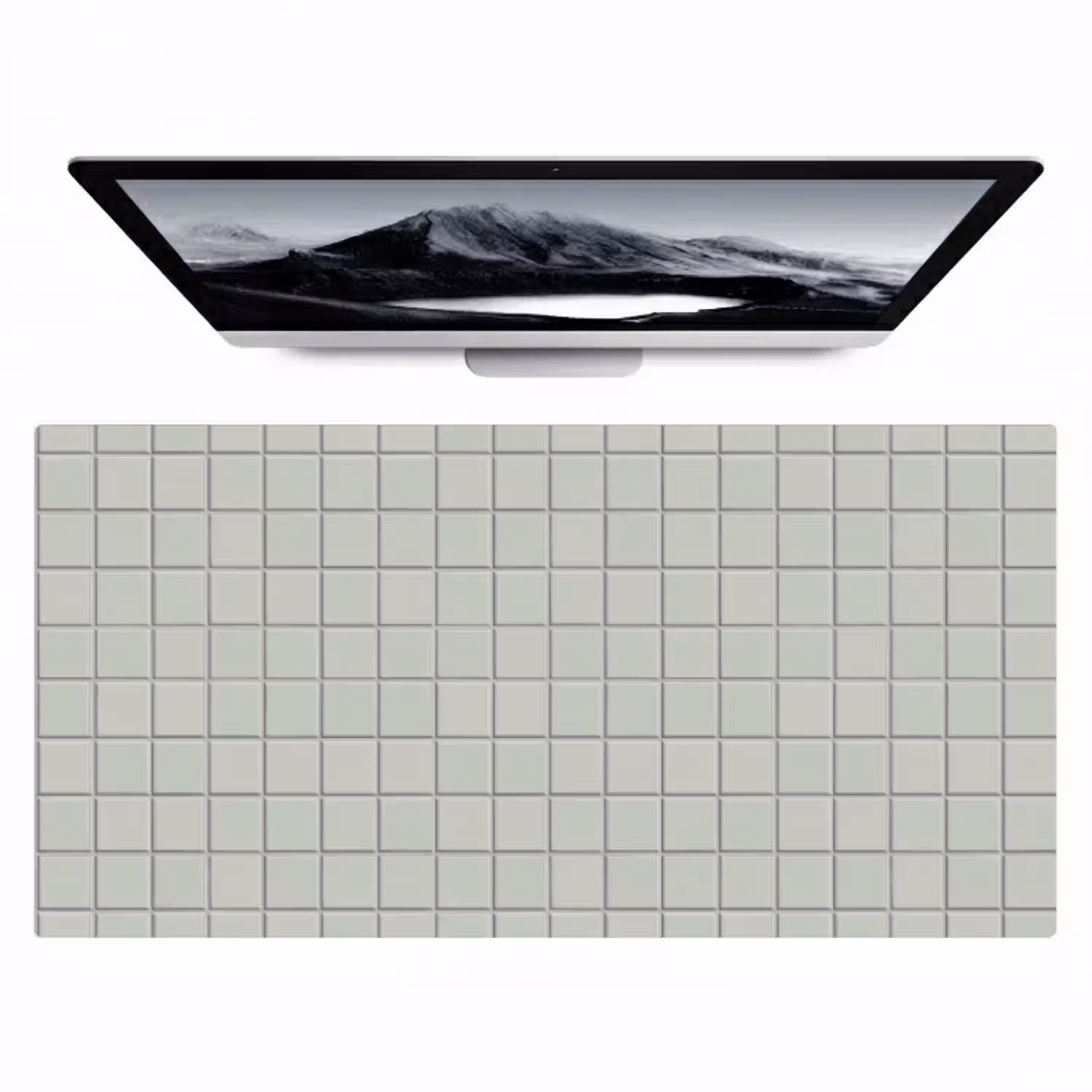 Tegel - Patroon - Lichtgroen Muismat XXL klein 681 -zzz3d