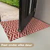 Rood - Beige - Patroon - Lijnen Deurmat klein 898 -USP_NL