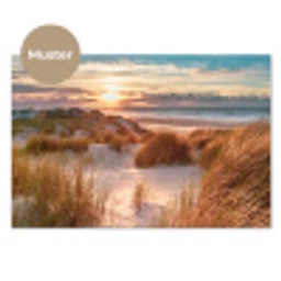 Duin - Planten - Zonsondergang - Strand - Zee keuken achterwand sample klein -3d_DE