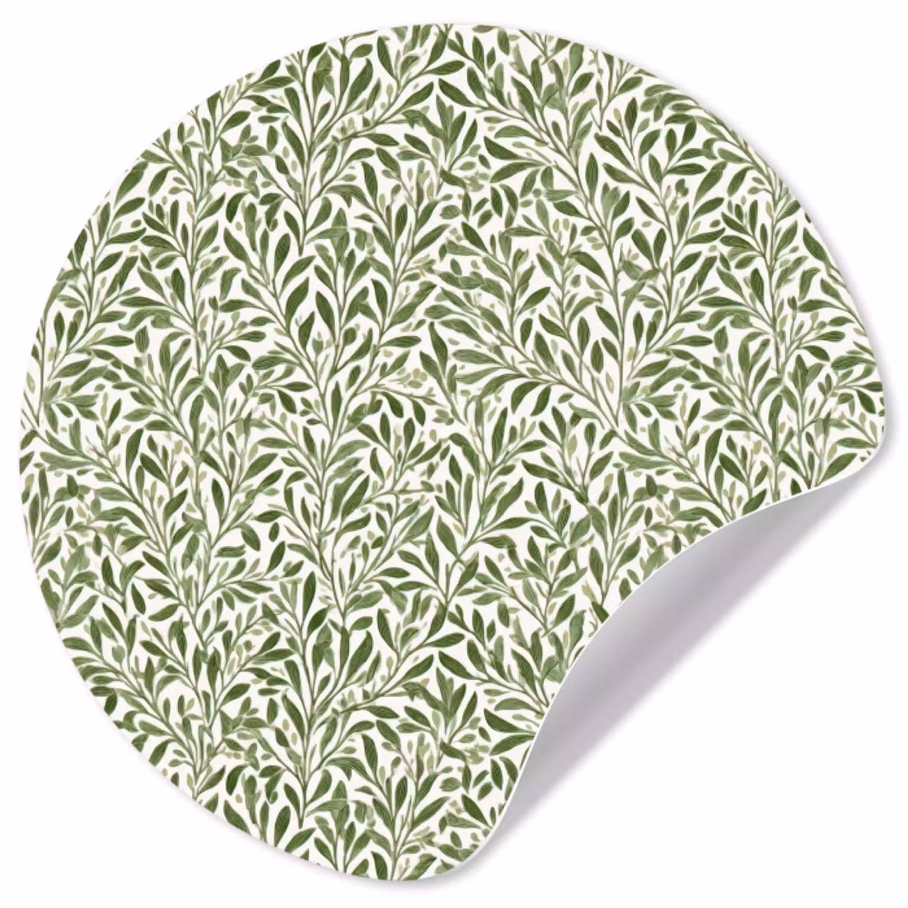 Botanisch - Takken - Groen Wandcirkel behangsticker klein 186 -3d