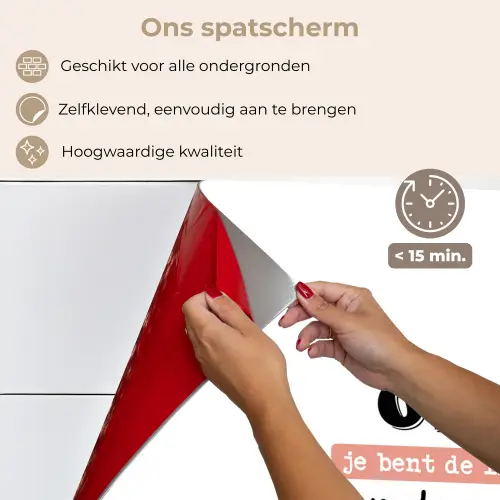Quotes - Oma jij bent de liefste van de wereld - Spreuken - Oma keuken achterwand spatscherm klein -spatscherm_NL