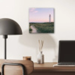 Vuurtoren - Duinlandschap - Zee aluminium wit klein -sfeer5