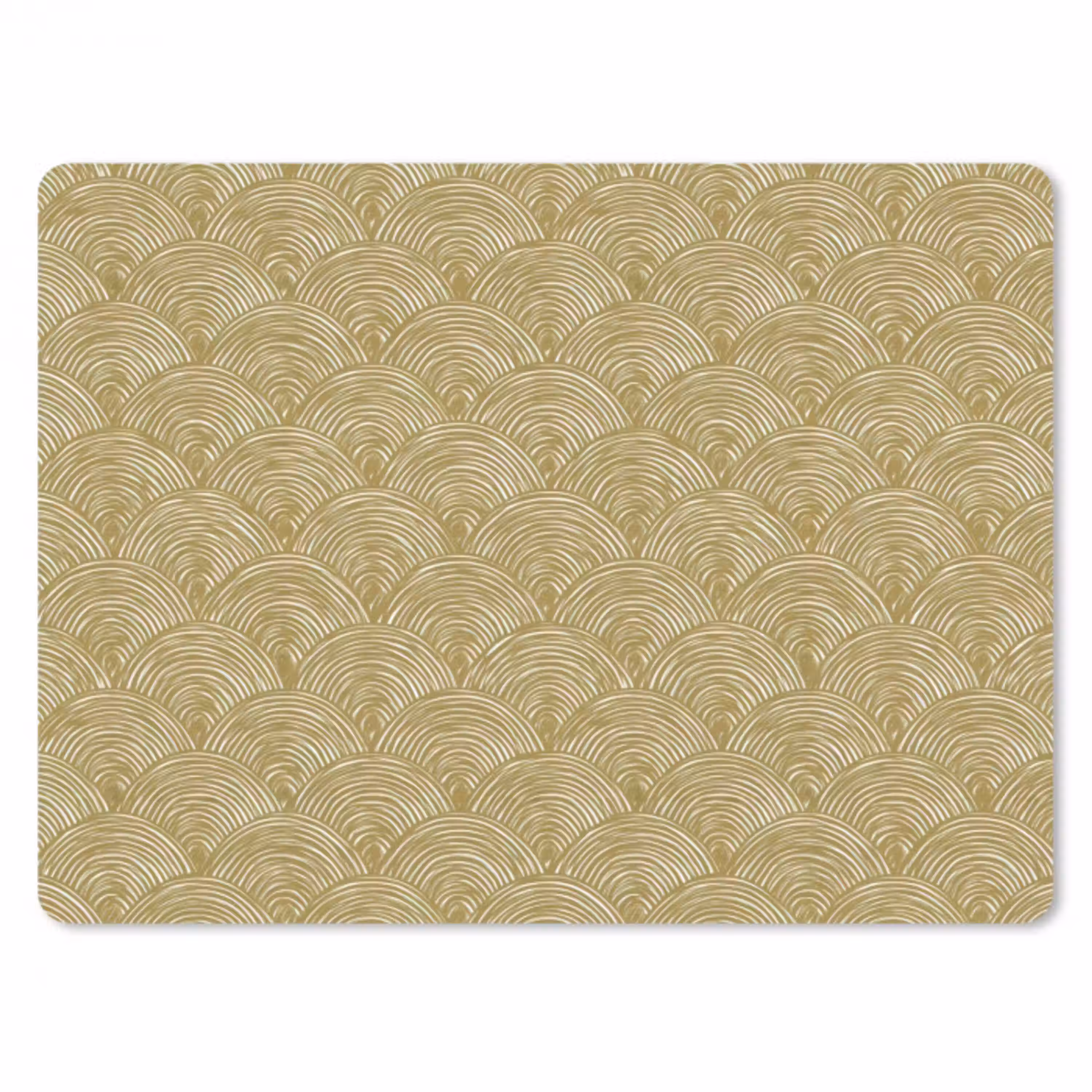 Waaier - Geometrisch - Groen muismat rubber klein 262 -3d