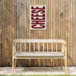 Vintage - Rood - Decoratie - Japandi Tuinposter op houten frame 2 cm dik klein -sfeer4