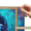 Portret - Sigaret - Kleurrijk - Bril Light Box met batterij (Wandlamp) middel -USP_websiteprintNL