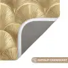 Patroon - Waaier -  Goud WCmat klein 1009 -USP_AntislipNL