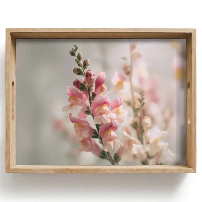 Bloem - Leeuwenbek - Roze - Stengel Dienblad Rechthoek middel -z3d_shopping